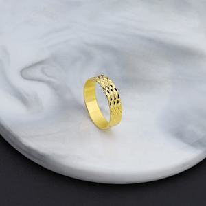 Anillos de Latón Chapados en Oro Sencillos al por Mayor JXX para Hombre, Diseños Elegantes de Joyería para Boda o Compromiso - Product Image 5