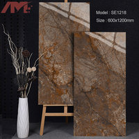 Carrelage de sol en porcelaine polie de luxe de chine marbre grande dalle
