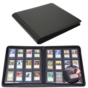 Torson tas ritsleting tahan air, tas kulit 384 kantung untuk sepak bola voli bisbol Tcg Yugioh, album foto Binder kartu