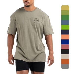 T-Shirt da ginnastica con Logo morbido e bianco personalizzato abbigliamento da ginnastica uomo Casual traspirante di base T-Shirt 50/50 cotone poliestere - Product Image 1