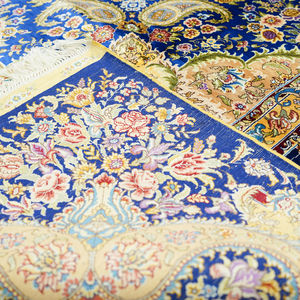 9x12ftプロモーション手作りの祈りのリストインドからのインドの卸売カーペットNainValue SilkRug - Product Image 5