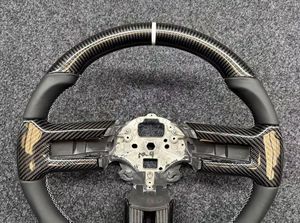 Volant de course classique personnalisé en fibre de carbone pour Ford <span class=keywords><strong>Mustang</strong></span> Shelby GT500 S197 2010 2011 <span class=keywords><strong>2012</strong></span> 2013 2014 <span class=keywords><strong>GT</strong></span> V6 <span class=keywords><strong>V8</strong></span> - Product Image 4