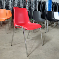 Chaises de bureau empilables en plastique et en métal pour événements bon marché, prix Silla De Oficina pour adultes, étudiants, lycée