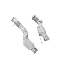 Tuyau de descente en acier inoxydable MPER T304 avec bouclier thermique pour BMW X3M X4M S55 S58 F97 F98 3.0T, haut débit, montage direct, installation facile