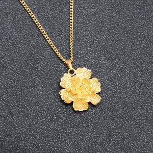 JXX Collar con Colgantes de Flores Chapados en Oro de 24k para Mujer, en Oferta, para Fiesta/Aniversario - Product Image 4