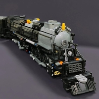 59005 les 1608 pièces Bigboy piste chemin de fer Train à vapeur Locomotive voiture véhicule modèle MOC briques cadeaux jouets blocs de construction ensemble