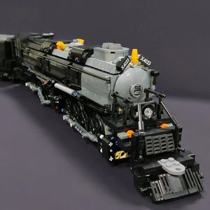 59005 el 1608PCS <span class=keywords><strong>Bigboy</strong></span> Track Railway Steam Train Locomotora Coche Vehículo Modelo MOC Ladrillos Regalos Juguetes Juego de bloques de construcción - Product Image 5