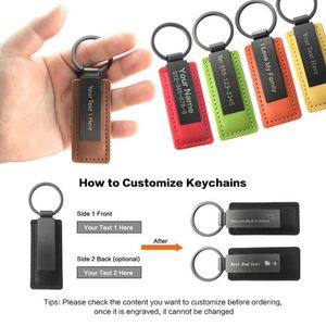<b>Personalized</b> Key Holder Chain Keyring Wholesale Custom Pu Leather <b>Keychain</b> Key Chain Logo Business Gift - Product Image 4