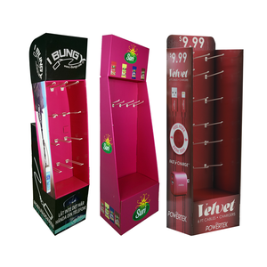 Easy Assembly Shopping Mall Modern Design Advertising Cardboard Black Color Beef Jerky Cardboard <strong>Display</strong> - Product Image 2