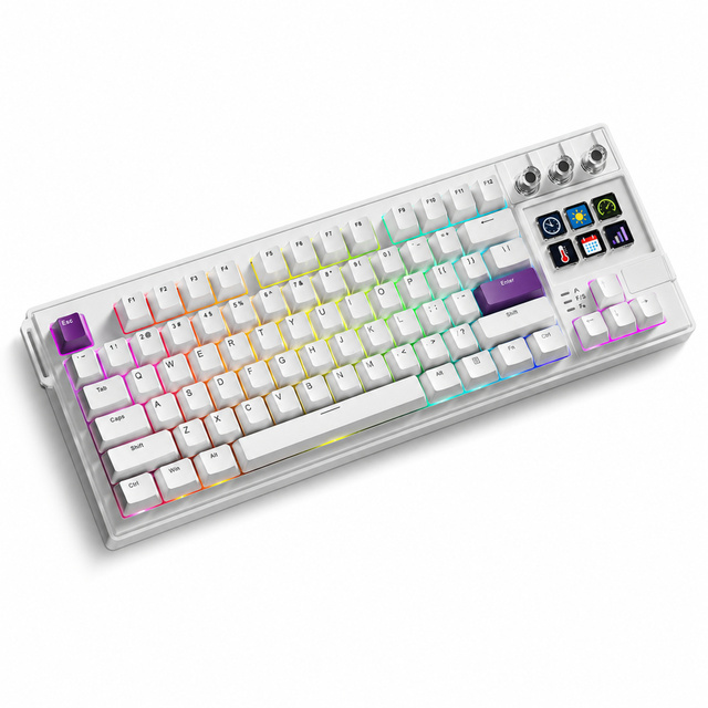 Factory Direct 87 Keys Keyboard, Mechanical RGB Backlit Wired Gaming Keyboard for Wholesale Custom