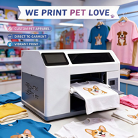 Imprimante DTG A3 à plat Reeleyin pour T-shirts et sweats à capuche, machine d'impression DIY avec écran tactile H5 Web