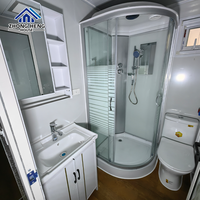 Casa Contenedor de Acero Modular Prefabricada de Alta Gama, Expandible, de 20 pies y 40 pies, Plegable, Portátil, Móvil, Tipo Tiny Home, Almacén