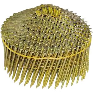 2x1/4 x.099钢丝托盘线圈钉克拉沃斯螺旋螺杆框架线圈钉，带菱形点 - Product Image 3