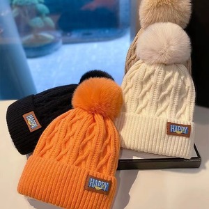 Popular 2026 New Design Plush Breathable Comfort Durable Thick Ear Protection Warm Cold Beach Knitted Hat <strong>Pom</strong> <strong>Pom</strong> <strong>Beanie</strong> - Product Image 3