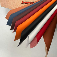 Cuir synthétique PU Napa en microfibre 1,2 mm, tricoté, solide, doux au toucher, résistant aux taches et à l'usure, pour garnitures intérieures automobiles