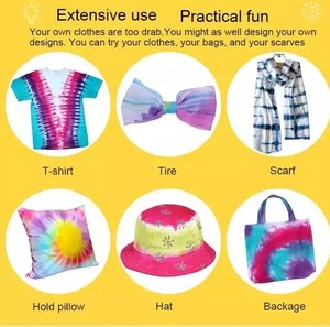 Bán buôn Kid Sơn Tự làm vải T-Shirt sắc tố tùy chỉnh TIE DYE Kit - Product Image 4