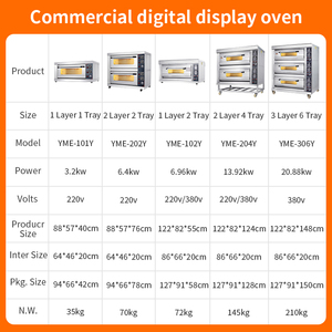 Forno Professionale <span class=keywords><strong>a</strong></span> Due Piani con Quattro Vassoi, Attrezzatura da Panetteria <span class=keywords><strong>a</strong></span> <span class=keywords><strong>Gas</strong></span> per Biscotti, Pane e Torte - Product Image 2