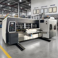 Nouvelle machine compacte entièrement automatique de découpe et d'impression de cartons ondulés avec écran tactile PLC pour la production de boîtes