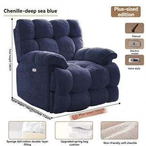 2026 Sofá Reclinable de Lujo GEDO, Sillón Masajeador Eléctrico Multifuncional de Tela, Venta Caliente para Sala de Estar - Product Image 2