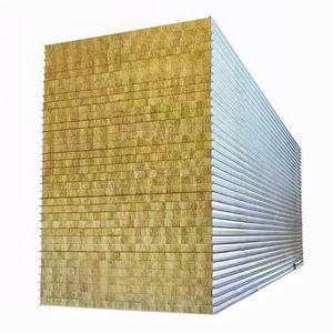 좋은 건축 자재는 내화 및 방수 기능이 있는 고밀도 샌드위치 패널 지붕용 암면을 제공합니다. - Product Image 3