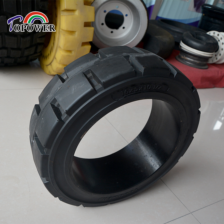 Forklift Solid Tires Cushion Tyre 16*5*10.5 16*6*10.5 16*7*10.5 Press on Band Tire with Good Price