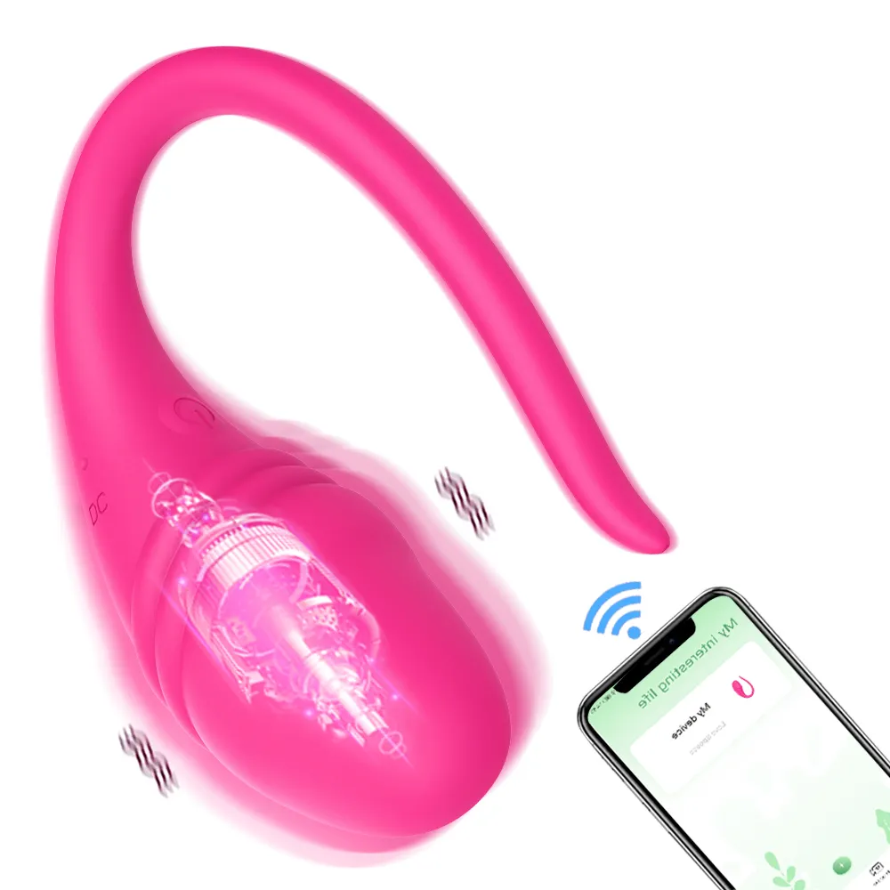 Laize Food Grade Silicone Mobile Phone App Controls Female Vibrator 9 Frequency Mode Vibration To Stimulate Female Clitoris