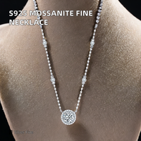 Compteur spécial S925 Sterling Silver Fine Jewelry Collier Mossanite personnalisé pour les mariages