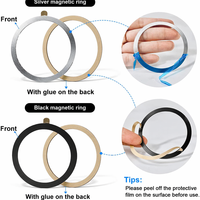 Cincin magnetis Magsafe cincin Powerbank nirkabel untuk lembaran Magsafe dudukan dinding CIP magnetik cincin bulat dompet Magsafe