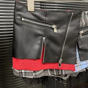 <span class=keywords><strong>Jupe</strong></span> <span class=keywords><strong>courte</strong></span> plissée anti-plis taille empire pour <span class=keywords><strong>femme</strong></span>, style punk moderne, nouvelle collection été BH1755 - Product Image 6