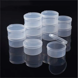 Hoch transparente sichtbare runde Kunststoff <span class=keywords><strong>box</strong></span> mit Deckel zum Organisieren von Kleinteilen Kunststoff-Aufbewahrung sbox behältern - Product Image 1