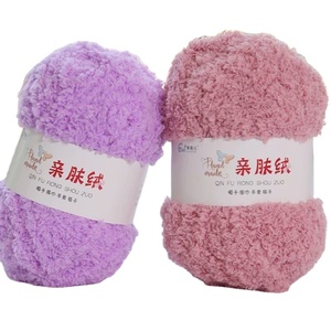 Tay kitting Chenille <span class=keywords><strong>Chunky</strong></span> sợi cho chăn đệm giường sofa trang trí nội thất Chenille Crochet Fluffy sợi - Product Image 1
