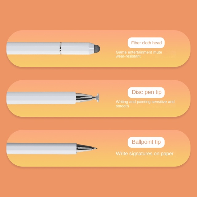 Magnetic Suction Three-in-One Touch Screen Stylus Pen Portable Signature Pen for iPad for Apple for Huawei Tablets