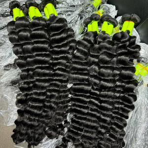 Bán buôn giá rẻ tự nhiên lớp biểu bì phù hợp Remy chồn Brazil bó Peru Trinh Nguyên Ấn Độ tóc con người nhà cung cấp dệt bó - Product Image 4