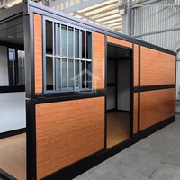 Casa Contenedor Plegable de 20 pies, Diseño Minimalista para Oficina, Tienda o Almacén, con 1 Año de Garantía