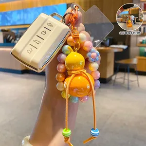 Breloque de téléphone gourde porte-bonheur perlée, colorée, créative et mignonne, cadeau exquis pour couple, sac et porte-clés - Product Image 4