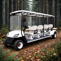 Voiturette de golf électrique de luxe UCJD-DH-18 10 places pour hôtel, parc et transport commercial
