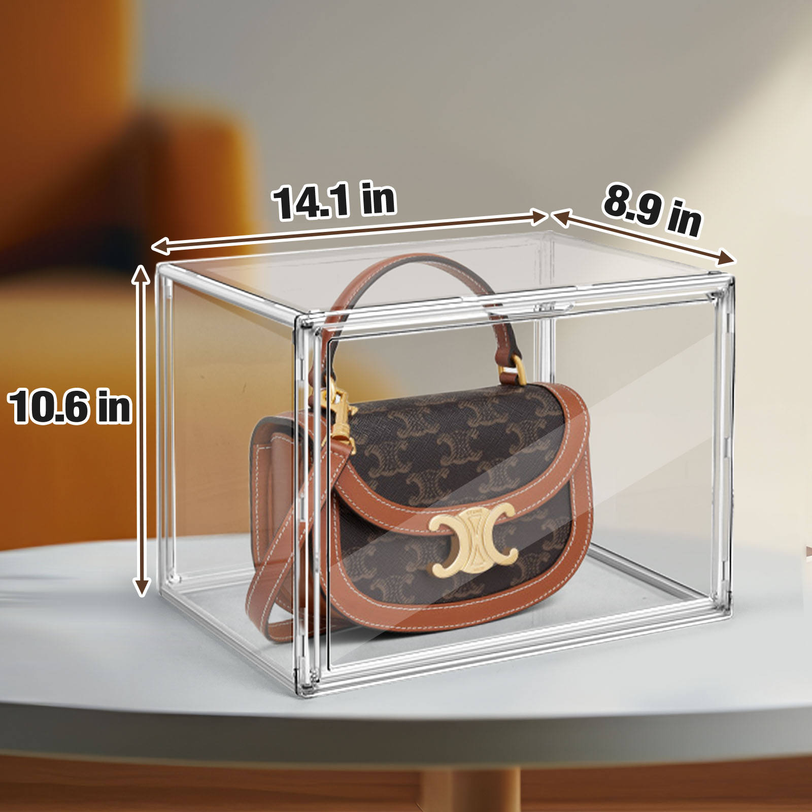 Boîte de rangement pour sac transparent [36*23*27cm]