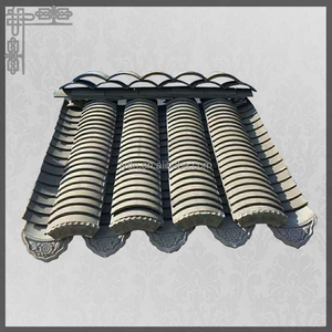 Cina fabbrica di <span class=keywords><strong>legno</strong></span> pavilion gazebo stili tetto artificiale paglia tetto con argilla tegole - Product Image 5