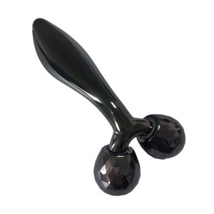 Rodillo facial 3D de aleación de zinc negro con mango grueso - Product Image 5