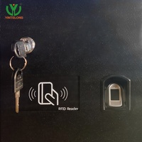 Cerradura Inteligente para Apartamentos Yinlong, Gabinete de Llaves Digital Seguro, Sistema de Gestión de Llaves Electrónicas con Tarjeta RFID/Huella Dactilar CE