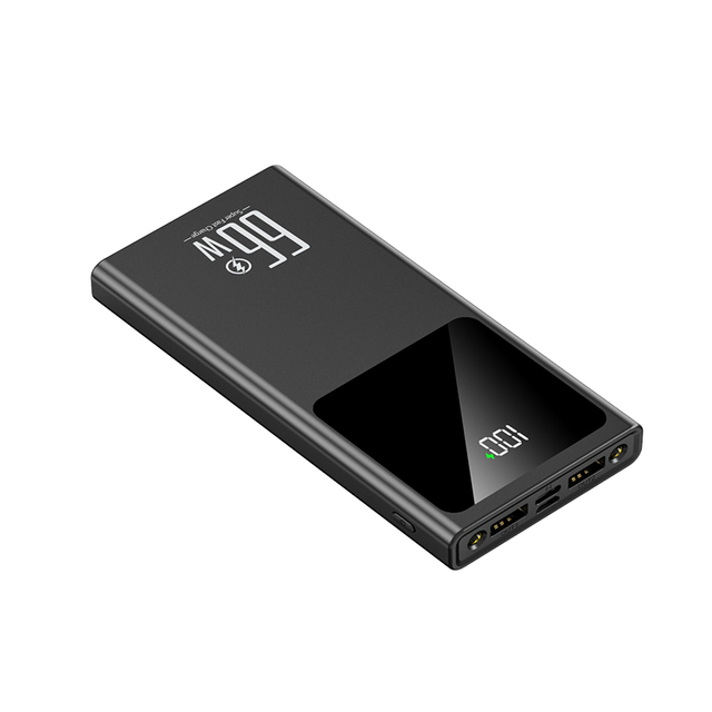 High Capacity 20000mah Powerbanks With Digital Display Four USB Type C Output 22.5W Portable Power Bank 10000mAh Power Station