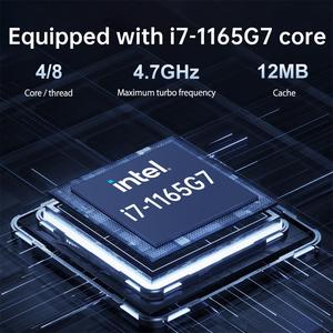 2LAM endüstriyel Mini PC i7-1165G7 fansız 32G DDR4 bellek 8GB Video bellek 2 COM Win11/Linux Intel yonga seti yeni iş ev kullanımı - Product Image 2