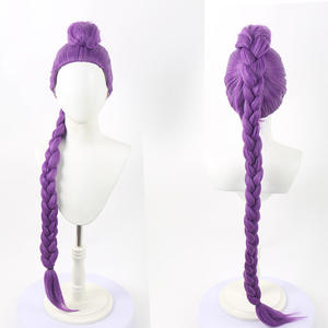 Perruque synthétique résistante à la chaleur <span class=keywords><strong>pour</strong></span> cosplay, petite et transparente, <span class=keywords><strong>pour</strong></span> usage quotidien, inspirée des personnages de l'anime KPop Demon Cos Hunters Superstar Mira Zoe - Product Image 2