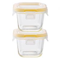 Mini-boîte à lunch en verre chauffable pour bébé, bol pour aliments complémentaires, cuisson au micro-ondes, stockage quantitatif, conservation scellée