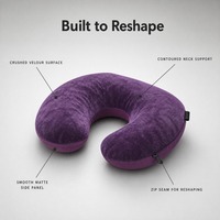 Oreiller de voyage en forme de U en peluche douce 2-en-1 avec billes de polystyrène personnalisable antistatique multifonctionnel avec logo personnalisé
