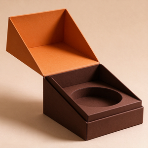 Boîte cadeau rigide de luxe avec fermeture magnétique personnalisée, boîte d'emballage en papier rigide avec insert pour bougie, bijoux, pot en céramique - Product Image 4