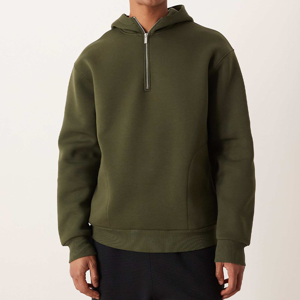 funnel neck hoodie