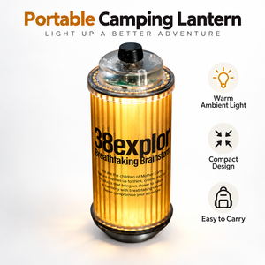Kit d'accessoires pour lanterne de camping LED 38-en-1, rechargeable, avec lumière d'ambiance, pièces de lampe de pêche, pour usage extérieur - Product Image 1