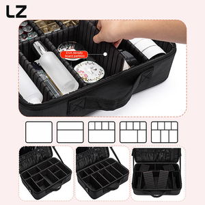 LZ <span class=keywords><strong>Travel</strong></span> Waterproof S/<span class=keywords><strong>M</strong></span>/L Makeup Bag Organisateur de toilette en nylon avec pochette à poignée séparatrice pour femmes Purse Daily Use - Product Image 3