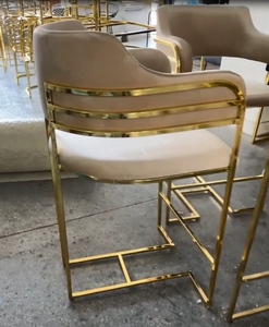 Le plus récent comptoir haut chaise <span class=keywords><strong>de</strong></span> luxe or en acier inoxydable chaise <span class=keywords><strong>de</strong></span> <span class=keywords><strong>Bar</strong></span> velours <span class=keywords><strong>tabouret</strong></span> <span class=keywords><strong>de</strong></span> <span class=keywords><strong>Bar</strong></span> pour hôtel maison Pub mariage - Product Image 2